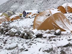 06A It Snowed Overnight At Island Peak Base Camp 5100m